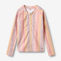 Wheat Main Swim t-shirt L/S zip Ada Swimwear 1234 multi rainbow