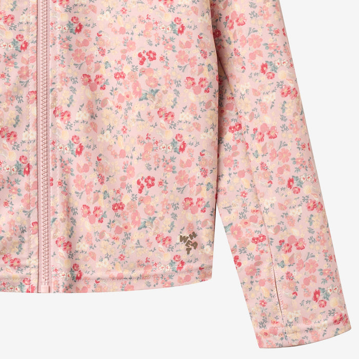 Wheat Main Swim T-shirt L/S Zip Ada T-Shirt 2526 powder flowers and seashells