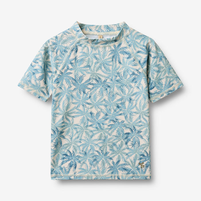 Wheat Main Swim T-shirt S/S Jackie T-Shirt 9635 blue palm