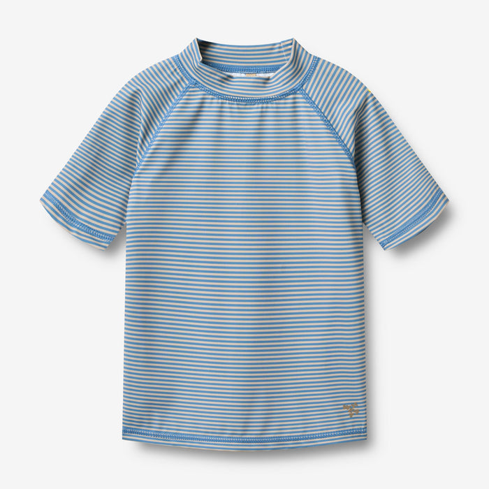 Wheat Main Swim T-shirt S/S Jackie T-Shirt 9580 blue swim stripe