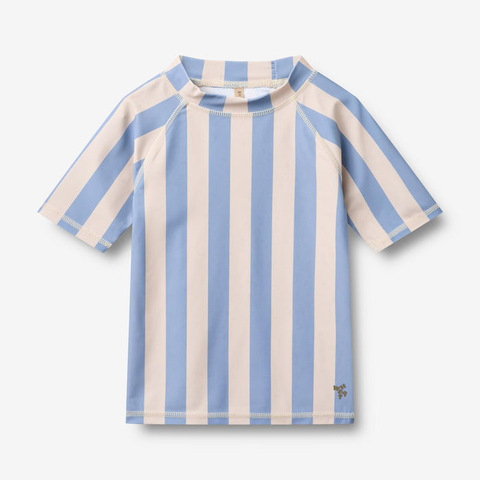 Wheat Main Swim T-shirt S/S Jackie T-Shirt 9732 bold blue stripe