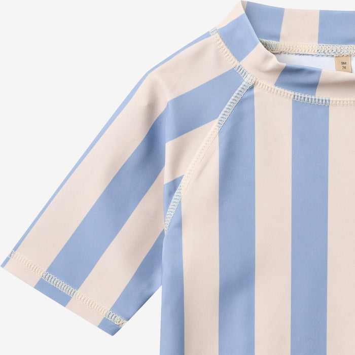Wheat Main Swim T-shirt S/S Jackie T-Shirt 9732 bold blue stripe