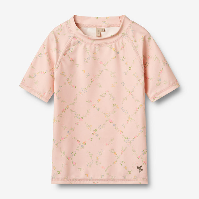 Wheat Main Swim T-shirt S/S Jackie T-Shirt 9450 powder checked flowers