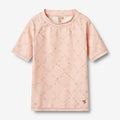 Wheat Main Swim T-shirt S/S Jackie T-Shirt 9450 powder checked flowers