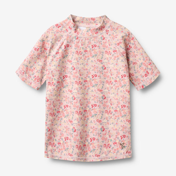 Wheat Main Swim T-shirt S/S Jackie T-Shirt 2526 powder flowers and seashells