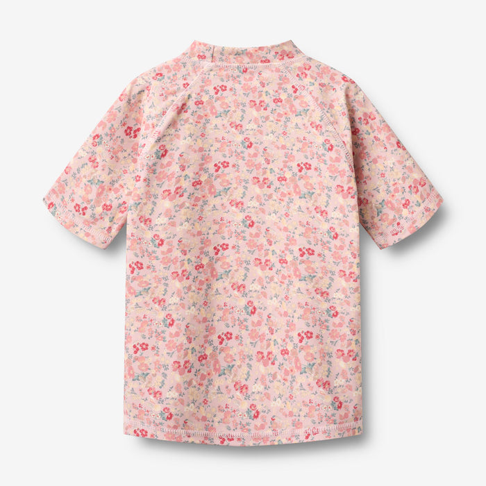 Wheat Main Swim T-shirt S/S Jackie T-Shirt 2526 powder flowers and seashells