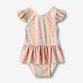 Wheat Main Swimsuit Diddi Swimwear 9506 rainbow flowers