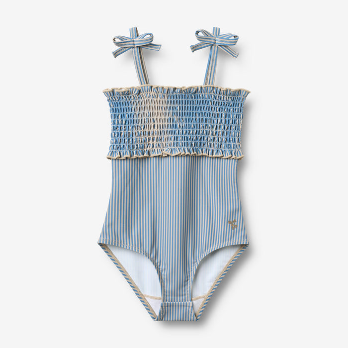 Wheat Main Swimsuit Selma Swimwear 9580 blue swim stripe