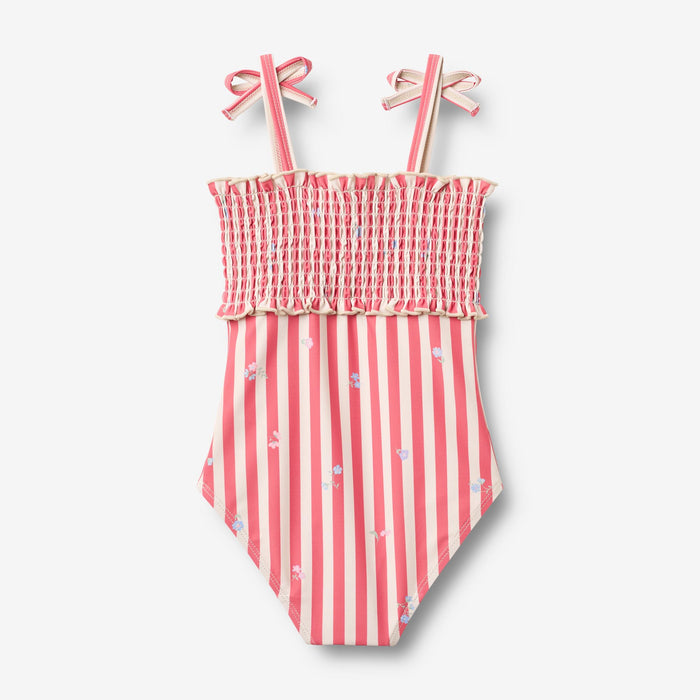Wheat Main Swimsuit Selma Swimwear 9657 red stripe flowers