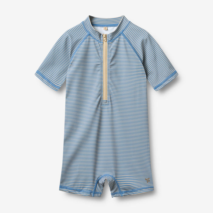 Wheat Main Swimsuit S/S Cas Swimwear 9580 blue swim stripe