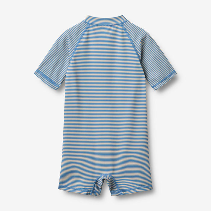 Wheat Main Swimsuit S/S Cas Swimwear 9580 blue swim stripe