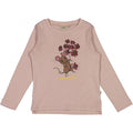 Wheat Main T-Shirt Flower Mouse Jersey Tops and T-Shirts 2487 rose powder
