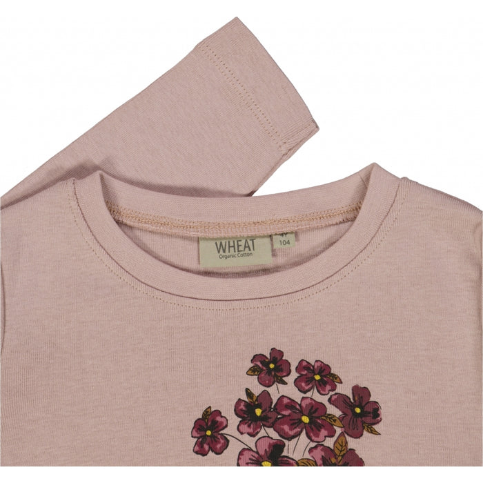 Wheat Main T-Shirt Flower Mouse Jersey Tops and T-Shirts 2487 rose powder