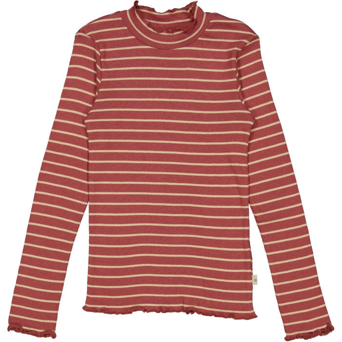 Wheat Main T-shirt Louann Jersey Tops and T-Shirts 9079 apple butter stripe