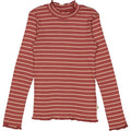 Wheat Main T-shirt Louann Jersey Tops and T-Shirts 9079 apple butter stripe