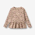 Wheat Main T-shirt L/S Carolina T-Shirt 9769 soft sand flower wine