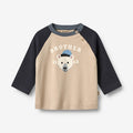 Wheat Main T-shirt L/S Darrin Jersey Tops and T-Shirts 3354 warm sand