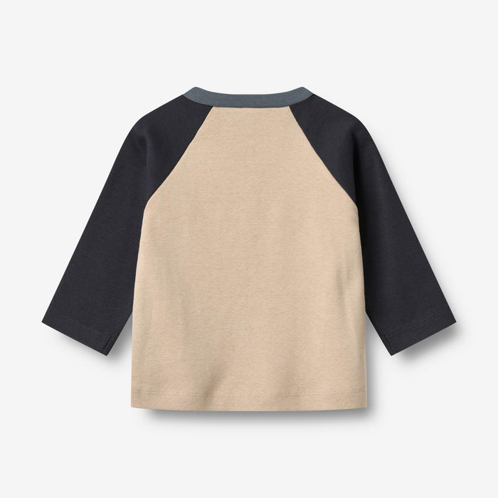 Wheat Main T-shirt L/S Darrin Jersey Tops and T-Shirts 3354 warm sand