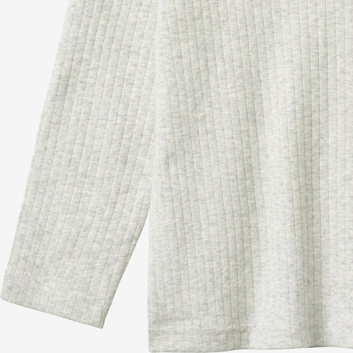 Wheat Main T-Shirt L/S Morris T-Shirt 0224 melange grey