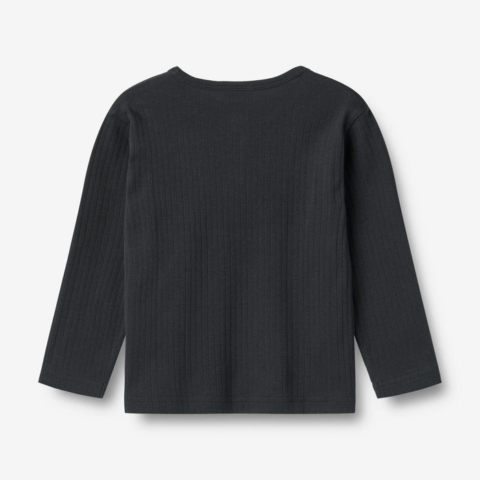 Wheat Main T-Shirt L/S Morris T-Shirt 1432 navy