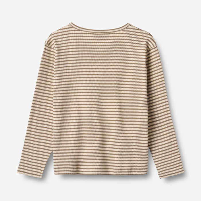 Wheat Main T-shirt L/S Morris Jersey Tops and T-Shirts 9570 stone stripe
