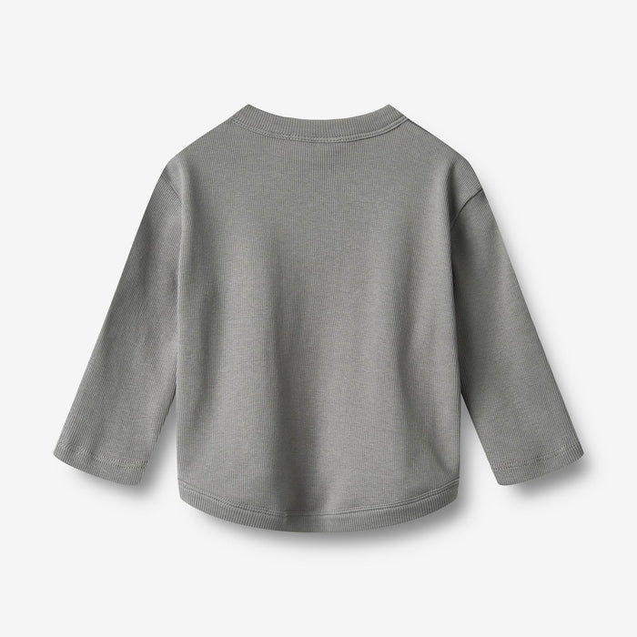 Wheat Main T-shirt L/S Osvald T-Shirt 9624 flint