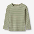 Wheat Main T-Shirt L/S Stig Jersey Tops and T-Shirts 1142 elm green stripe