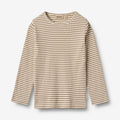 Wheat Main T-shirt L/S Stig Jersey Tops and T-Shirts 9570 stone stripe