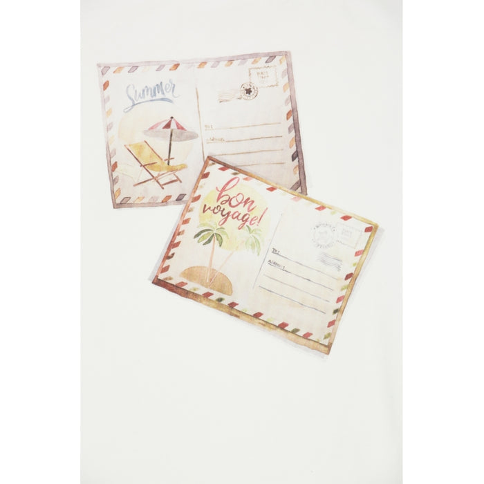 Wheat Main T-Shirt Postcards Jersey Tops and T-Shirts 3182 ivory