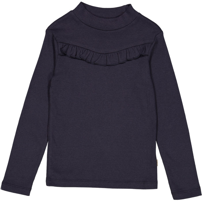 Wheat Main T-Shirt Rib Ruffle Jersey Tops and T-Shirts 1378 midnight blue