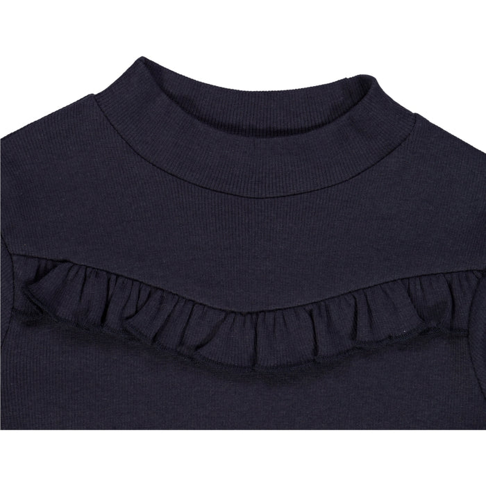 Wheat Main T-Shirt Rib Ruffle Jersey Tops and T-Shirts 1378 midnight blue