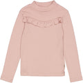 Wheat Main T-Shirt Rib Ruffle Jersey Tops and T-Shirts 2487 rose powder