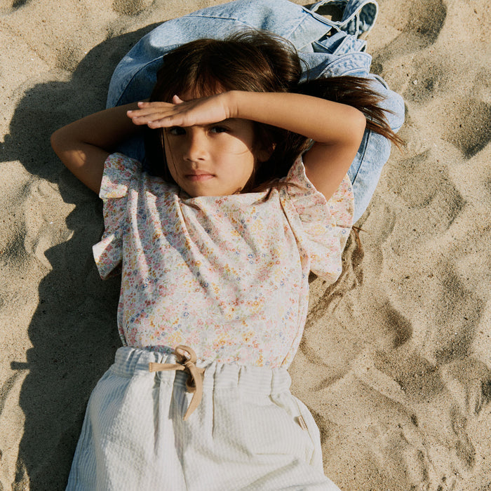 Wheat Main T-Shirt S/S Ally Jersey Tops and T-Shirts 9418 bright flowers