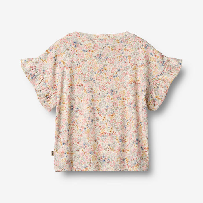 Wheat Main T-Shirt S/S Ally Jersey Tops and T-Shirts 9418 bright flowers