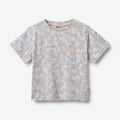 Wheat Main T-shirt S/S Ella T-Shirt 2528 powder blue flowers