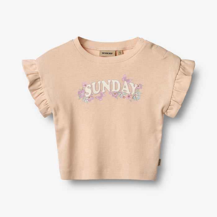 Wheat Main T-Shirt S/S Esther Jersey Tops and T-Shirts 9438 rose water