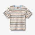 Wheat Main T-shirt S/S Fabian T-Shirt 9877 multi blue stripe