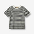 Wheat Main T-shirt S/S Fabian T-Shirt 9432 navy rib stripe