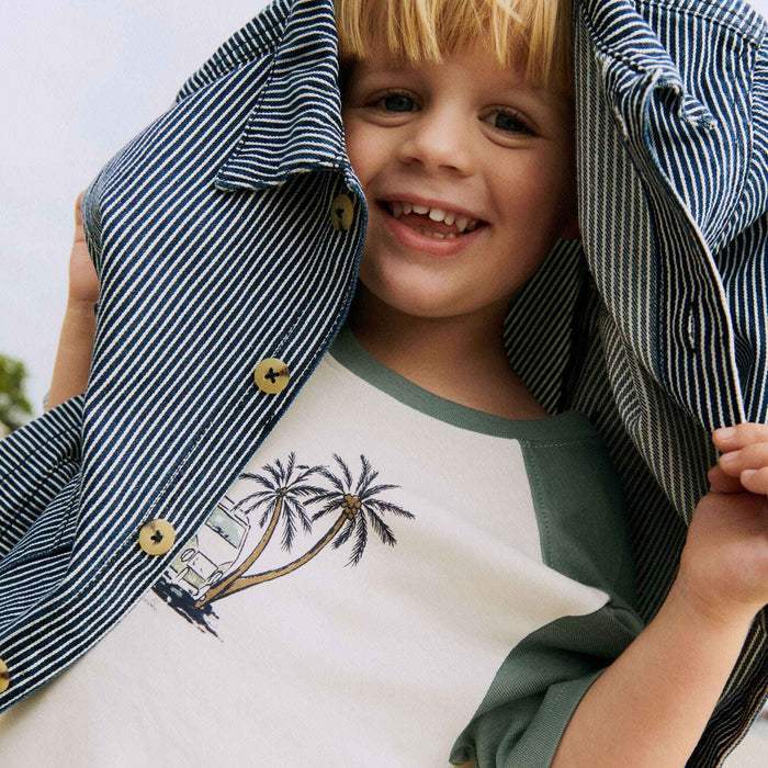 Wheat Main T-Shirt S/S Hector Jersey Tops and T-Shirts 3182 ivory