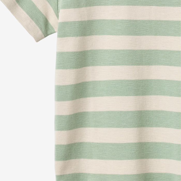 Wheat Main T-shirt S/S Liam T-Shirt 9647 mint stripe