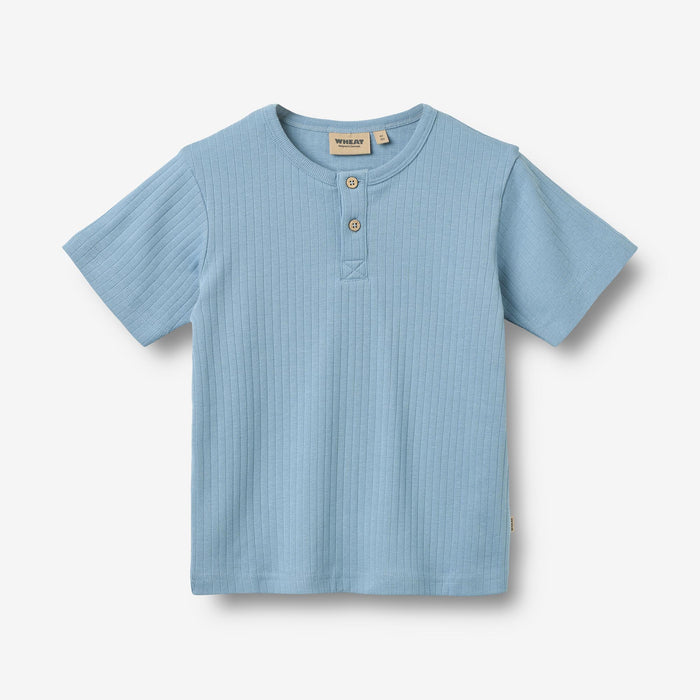 Wheat Main T-Shirt S/S Lumi T-Shirt 1260 faded denim