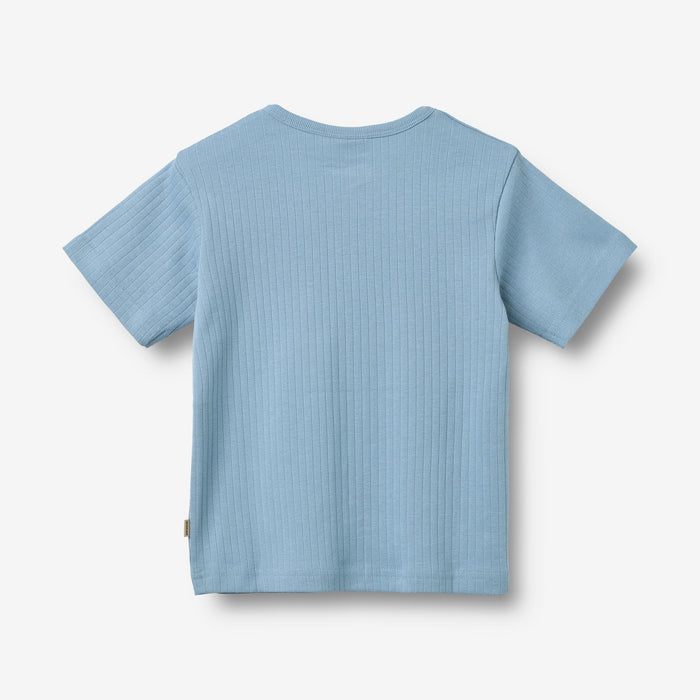 Wheat Main T-Shirt S/S Lumi T-Shirt 1260 faded denim
