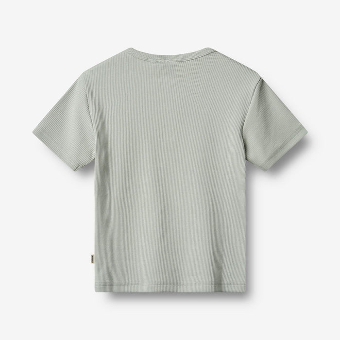 Wheat Main T-Shirt S/S Lumi Jersey Tops and T-Shirts 9436 rainy sky