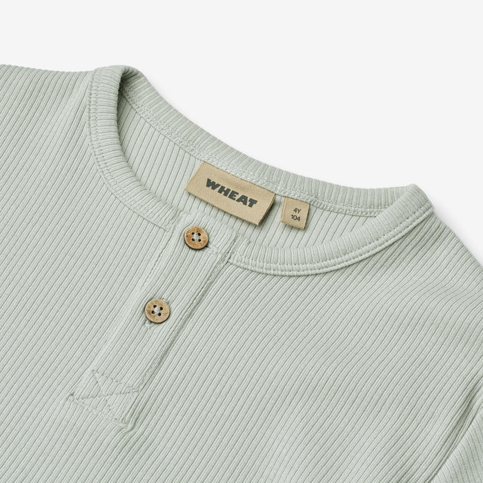Wheat Main T-Shirt S/S Lumi Jersey Tops and T-Shirts 9436 rainy sky