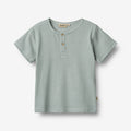 Wheat Main T-Shirt S/S Lumi Jersey Tops and T-Shirts 9442 stormy sea stripe
