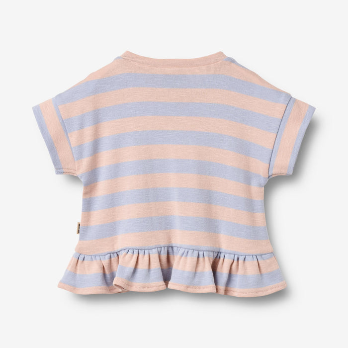Wheat Main T-shirt S/S Marie T-Shirt 9653 powder stripe