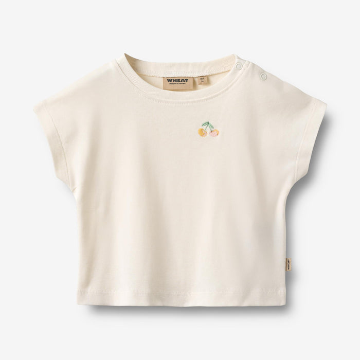 Wheat Main T-Shirt S/S Signe Jersey Tops and T-Shirts 3182 ivory