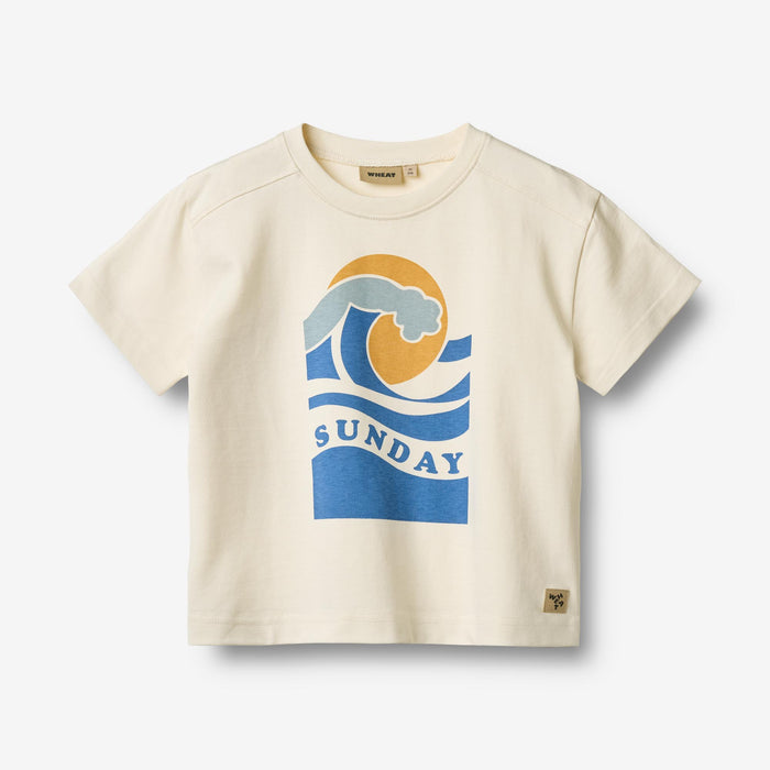 Wheat Main T-Shirt S/S Storm Jersey Tops and T-Shirts 3182 ivory