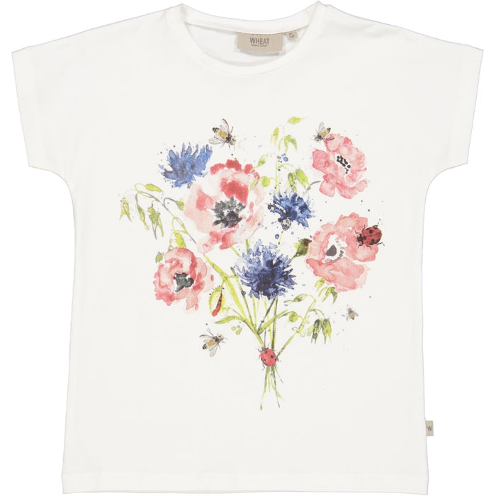 Wheat Main T-Shirt Watercolor Flowers Jersey Tops and T-Shirts 3182 ivory