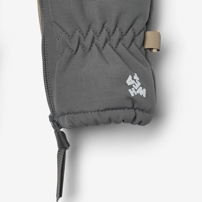 Wheat Outerwear Technical Mittens Zipper Accessory 9619 dark charcoal